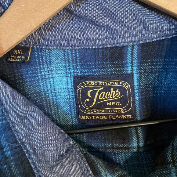 🔥EC🔥Jachs 100% Cotton Heritage Flannel Button Up Shirt. - Picture 2 of 6